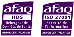 AZ NTWORK certifications AFAQ HDS et AFAQ ISO 27001